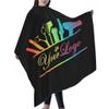Carwayii Custom Barber Cape for Men Women Customized Salon Cape Personalized Hair Cutting Cape Professional Hairdressing Apron for Hair Styling 55''X66'' view 4