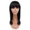Women's Wigs Straight Human Hair Wigs with Bangs Cute Cut Human Hair Wig 100% Bangs Wig Wig Hair (Color : A2, Size : 8inches) view 2