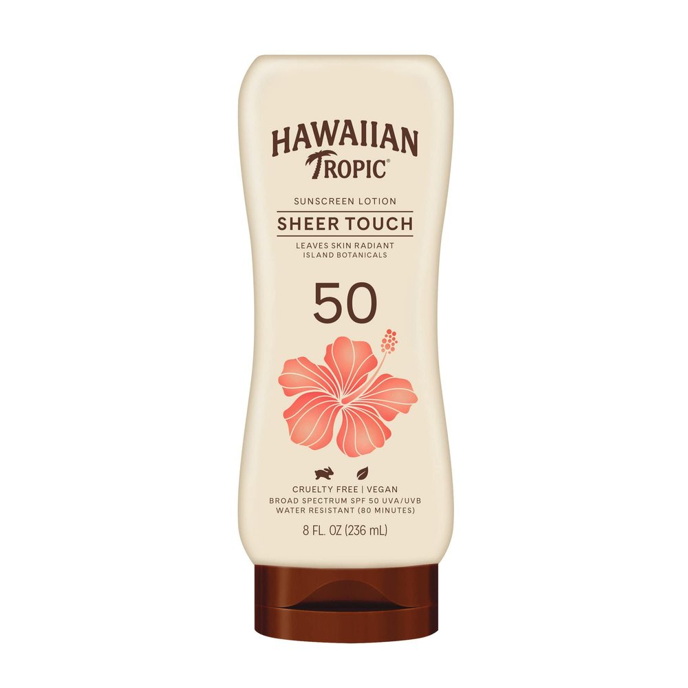 abseits Sheer Touch Lotion Sunscreen 8 Oz, 50 SPF, Oil Free, Reef Friendly Sunblock, Water Resistant (80 Minutes)