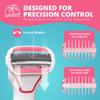 Clio Trimmer for Women with Precision Razor, Female Pubic Hair Electric Shaver for Smooth Grooming, Leg Hair Trimmer Women Love, Compact Clio Shaver for Bikini, Arms, and Body Touch-Ups view 3