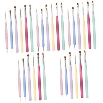 FOMIYES 30pcs Dual-ended Nail Art Pens Set Manicure Tools for Nail Painting and Design Compact and Easy to Use for Creative Art Projects