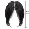 100% Real Topper Middle Side Part Human Hair, 11 Inches Hair Toppers For Women Real Human Hair Extensions, For Women With Thinning Bangs Bangs Hair Clip Top HairPieces (Color : Brown) view 3