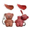 Assote 2 in 1 Key Chain Bear Lipstick, Mist Matte Velvet Lipstick, Waterproof Long Lasting Bear Lip Gloss with Keychain view 1