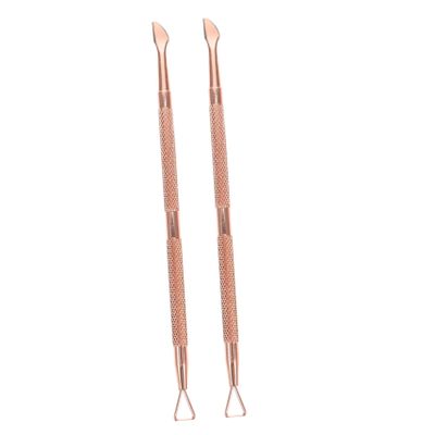 FOMIYES 2pcs Nail Pusher Cuticle Pusher Tool Set Metal Cuticle Remover for Nail Art