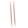 FOMIYES 2pcs Nail Pusher Cuticle Pusher Tool Set Metal Cuticle Remover for Nail Art view 1