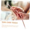 FOMIYES 2pcs Nail Pusher Cuticle Pusher Tool Set Metal Cuticle Remover for Nail Art view 3