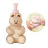Foaming Soap Dispenser, Bear Shape Cute Foaming Pump Bottle Compact for Hand Soap (Milk Tea Color) view 3