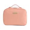 OLBUPS Portable Large Capacity Cosmetic Bag, Skincare Products, Makeup Brush Storage Bag, Double Layer Makeup Bag (Pink) view 1