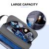 BAGSMART Travel Toiletry Bag for Men, Dopp Kit Water Resistant Shaving Bag for Toiletries Accessories, Black Grey-Medium view 4