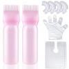 Cosywell Root Comb Applicator Bottle 6 Ounce Hair Oil Applicator Bottle with Graduated Scale Applicator Bottle for Hair Dye Hair Oiling Care Hairdressing view 3
