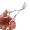 Eyebrow Scissor Eyebrow Trimmer Set 3Pcs/Set Stainless Steel Eyebrow Trimming Makeup Tools for Women Men(Pink) view 3