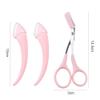 Eyebrow Scissor Eyebrow Trimmer Set 3Pcs/Set Stainless Steel Eyebrow Trimming Makeup Tools for Women Men(White) view 2