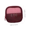 FOMIYES 5 Pieces Mesh Makeup Bags, Travel Toiletry Pouches with Zipper, Mini Portable Cosmetic Organizing Bags for Home Office, Daily Toiletries Accessories view 4