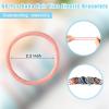 60 Pcs Boho Hair Ties Bracelets 10 Styles Cute Bands & Bracelets for Girls with Thick and Thin Hair, No Damage Elastic Accessories for Girls and Women(Lovely Colors) view 2
