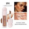 MEICOLY Liquid Highlighter,Long Lasting Liquid Luminizer Shimmer Stick,Waterproof Smooth Highlight Face Illuminator,Silky Natural Glow Makeup Sparkly Highlighters for Face,04 Transcend view 2
