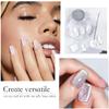 Pretty Diva Cat Eye Chrome Nail Powder, 2 in 1 Highlight Chrome Nail Powder Magic Holographic Mirror Effect Glitter Clear Cat Eye Nail Chrome Powders view 2