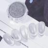Pretty Diva Cat Eye Chrome Nail Powder, 2 in 1 Highlight Chrome Nail Powder Magic Holographic Mirror Effect Glitter Clear Cat Eye Nail Chrome Powders view 3
