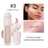 MEICOLY Light Liquid Highlighter,Long Lasting Liquid Luminizer Shimmer Stick,Waterproof Smooth Highlight Face Illuminator,Silky Natural Glow Makeup Sparkly Highlighters for Face,03 Enchant view 2