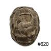 Toupee For Men Hair System European Human Hair Pieces French Lace Mens Toupee Poly Skin Around Hair Replacement System Natural Hairline Gray Hair Units For Men US Stock. (7X9"-120% Medium light to medium density, 620# Light Brown with 20% Synthetic G view 2