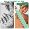 2Pack Back Scrubber for Shower, Exfoliating Body Scrubber(17.7 * 7.87in),Bath Shower Scrubber for Men, Loofah Scrubber to Deep Clean Body (Green) view 3