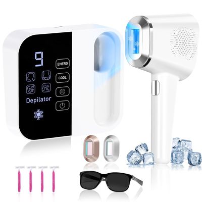 OPT Laser Hair Removal For Women And Men, At-Home Laser Hair Removal with Ice Cooling,IPL Laser Hair Removel with 999999 Flashes, Hair Removal Device for Face Leg Armpit Arm Bikini Line, Max 25J
