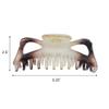 Women's Jumbo Jaw Clip Extra Large Marbelized Hair Claw (Glitter Brown) view 2
