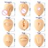 Silicone Piercing Practice Body Parts Displays Set Body Piercing Practice Model Simulation Human Ear Mouth Eye Tongue Navel Displays with Base for Jewelry Display Novice Piercer Hospital (Black) view 4