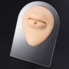 Silicone Piercing Practice Body Parts Displays Set Body Piercing Practice Model Simulation Human Ear Mouth Eye Tongue Navel Displays with Base for Jewelry Display Novice Piercer Hospital (Skin Color) view 4