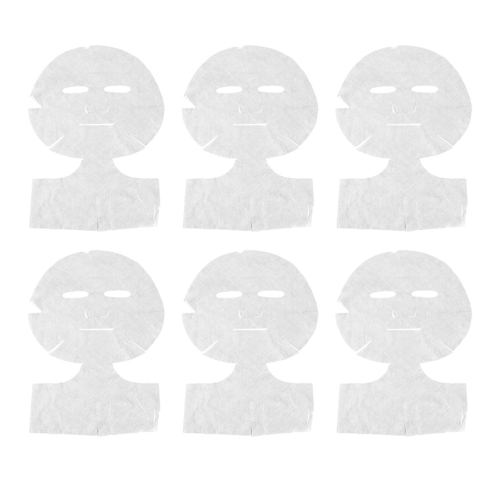 50 Pcs Disposable White Silk & Neck Mask Paper DIY Spa Wrapped Moisturizing Patch, Pre-Cut Mask Sheets, Light Silk Material, Spa Skin Care