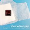 50 Pcs Disposable White Silk & Neck Mask Paper DIY Spa Wrapped Moisturizing Patch, Pre-Cut Mask Sheets, Light Silk Material, Spa Skin Care view 4