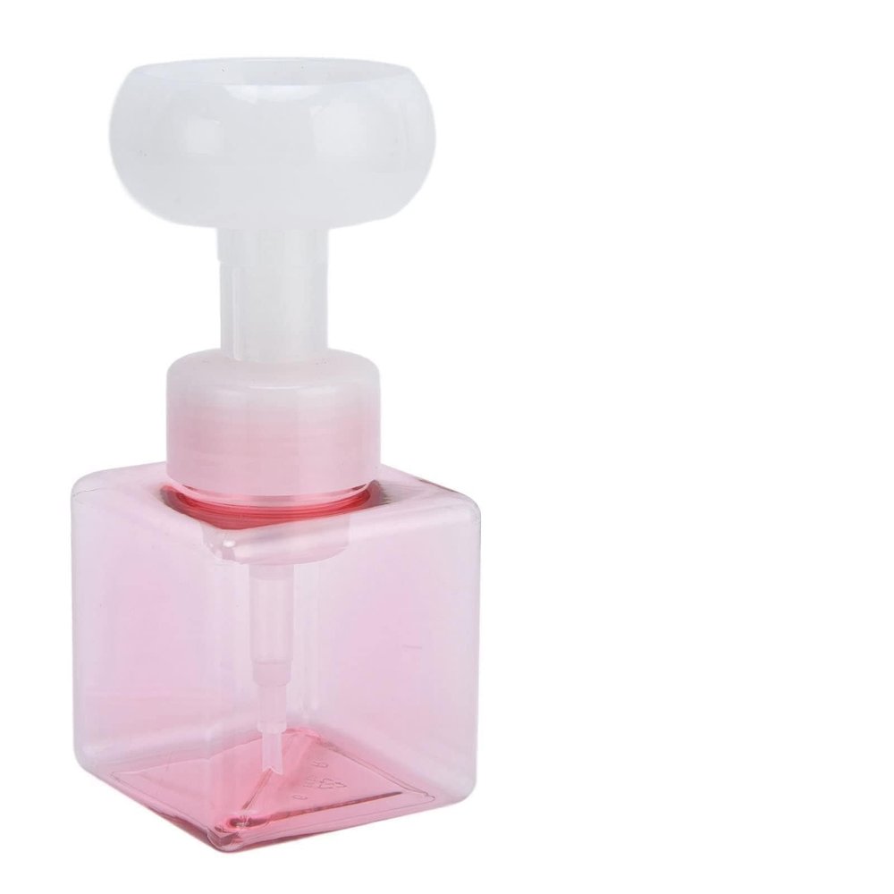 8.4oz 250ml Foaming Hand Soap Dispenser, Refillable Empty Foam Liquid Hand Soap Container Cute Cat Paw Flower Shape Foaming Soap Dispenser, Reusable Plastic Press Bottle for Bathroom(Pink)
