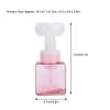 8.4oz 250ml Foaming Hand Soap Dispenser, Refillable Empty Foam Liquid Hand Soap Container Cute Cat Paw Flower Shape Foaming Soap Dispenser, Reusable Plastic Press Bottle for Bathroom(Pink) view 2