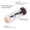 Dual Head Oil Absorbing Face Roller with Makeup Cosmetic Brush, Portable Volcanic Stone Roller for Oil Absorbing, Reusable Easy Cleaning Facial Beauty Tool for Women Girls(Golden Yellow) view 2