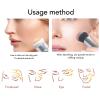 Dual Head Oil Absorbing Face Roller with Makeup Cosmetic Brush, Portable Volcanic Stone Roller for Oil Absorbing, Reusable Easy Cleaning Facial Beauty Tool for Women Girls(Golden Yellow) view 4