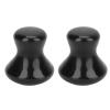 TITA-DONG 2pcs Black Gua Sha Facial Tools, Mushroom Shape Face Lift Tool for Wrinkles Removal, Practical Massager Roller Tool for Skin Firming, Lightweight Lymphatic Drainage Massager for Home Salon view 1