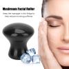 TITA-DONG 2pcs Black Gua Sha Facial Tools, Mushroom Shape Face Lift Tool for Wrinkles Removal, Practical Massager Roller Tool for Skin Firming, Lightweight Lymphatic Drainage Massager for Home Salon view 3
