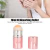 Pink Oil Absorbing Roller, Reusable Oil Control Stone Roller for Skin Massage, Volcanic Stone Facial Cleansing Roller for Skin Care, Portable Mini Oil Control Roller for Women Girls view 3