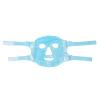 Reusable Gel Beads Face Eye Mask, Hot and Cold Compress Face Cover for Reducing Puffy Dark Circles, Heating Cooling Facial Mask for Fatigue Migraine Stress Relief, Great for Home Face SPA(blue) view 1