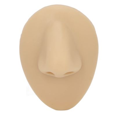 3D Simulated Nose Model, Soft Silicone Nose Model with Clear Structure, Reusable Easy Cleaning Piercing Practice Tool for Beauty Salon, Waterproof Acupuncture Teaching Display Tool