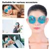 Cooling Eye Ice Pack with Gel Beads, Reusable Washable Eye Gel Pack for Pain Fatigue Stress Relief, Hot Cold Compress Gel Beads Eye Cover for Dark Circles and Puffiness Removal view 2