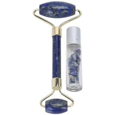 Face Roller Massager, Facial Beauty Massage Roller with Roll On Essential Oil Bottle, Exquisite Face Roller with Ergonomic Arc Design, Jadestone Facial Beauty Roller for Skin Firming Lifting(#2)