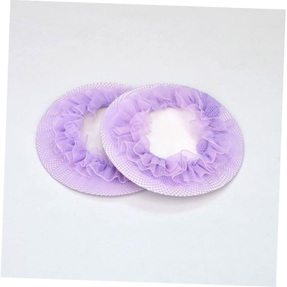 KALLORY 5pcs Ballet Hair Bun Net Set Ballet Hair Accessories for Women Girls Invisible Hairnets for Dance Skating Gymnastics