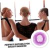 KALLORY 5pcs Ballet Hair Bun Net Set Ballet Hair Accessories for Women Girls Invisible Hairnets for Dance Skating Gymnastics view 4