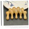 FRCOLOR Gua Scalp Comb -Static Wide Tooth Hair Care Tool for Relaxation and Itch Relief Unique Gua Massage Design for and Neck view 3
