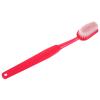 Alipis Shower Brush with Soft Bristles, 15.3" Long Handle Body Shower Brush Toothbrush Shaped Back Scrubber Back Cleaning Brushes for Dry & Wet Brushing, Women, Men (Red) view 1