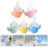Alipis 5pcs Cactus Shape Silicone Makeup Sponge Storage Box Portable Organizer for Travel Keeps Sponges Clean Dry for Daily Use in Bedroom Bathroom or Handbag view 2