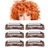 100pcs 6 Teeth Wig Clips, 3.2cm U Shape Hair Extension Snap Clips Clamp Firmly Dark Brown for Hat Fixing view 4