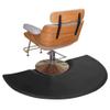 Barber Chair Salon Floor Mats - Anti-Fatigue Mat for Beauty Hair Stylist Makeup - 2.55cm Thick Semi Circle Comfort Bar Floor Mat (Color : Black, Size : 157x92cm) view 2