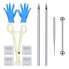 Beautidots 14G 16G Body Piercing Kit for Ear/Nose/Lip/Eyebrow/Septum/Industrial/Belly Button/Nipple Piercing Needles with Piercing Taper Insertion Tools and Jewelry Self Piercing Kits at Home view 1