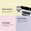 [coxir] BLACK SNAIL COLLAGEN CREAM [30ml/1.01 fl.oz(Pack of 1)] Black-3-Complex: Black Rice, Bean, Sesame, Snail Mucin, Collagen, Peptide l Repairing&Firming l Korean Skin Care view 2